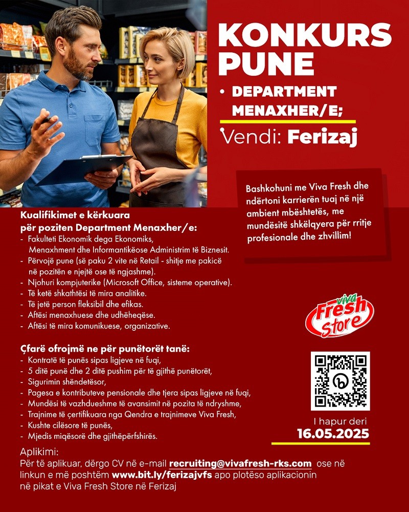Department Menaxher/e